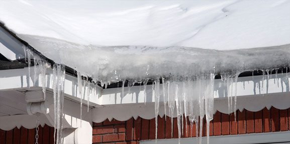 Ice On A Roof